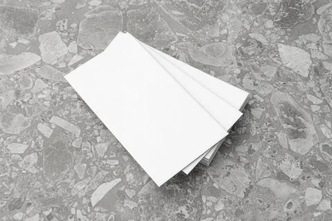 Business card on gray background. Stock Photos
