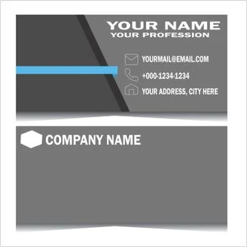 Business Card Stock Illustration
