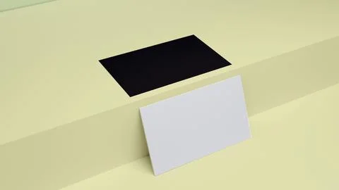 Business card mockup 3d rendering Иллюстрация