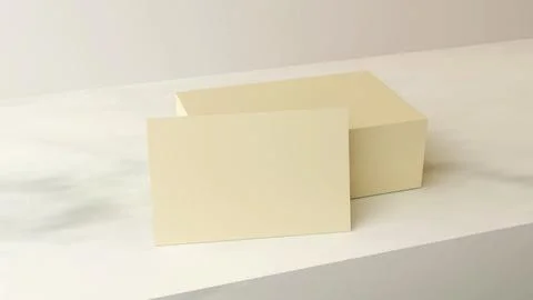 Business card mockup 3d rendering Иллюстрация