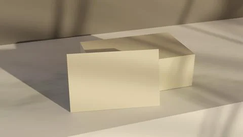 Business card mockup 3d rendering Stock Illustration