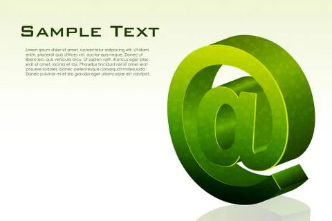Business card with sample text Stock Illustration