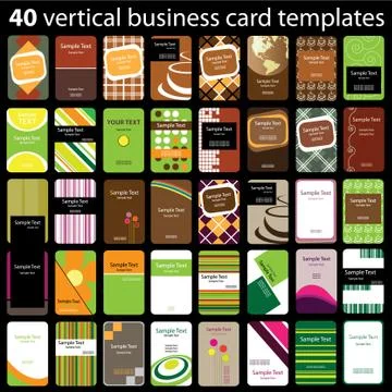 Business Card Set Stock Illustration