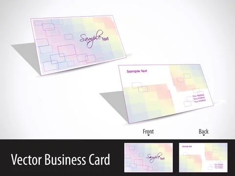 Business card set. Vector.For more similar business card, please visit in m.. Stock Illustration
