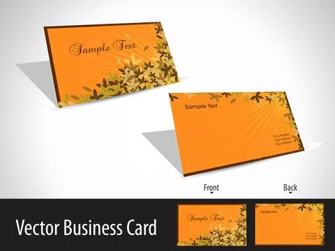 Business card set. Vector.For more similar business card, please visit in m.. Stock Illustration