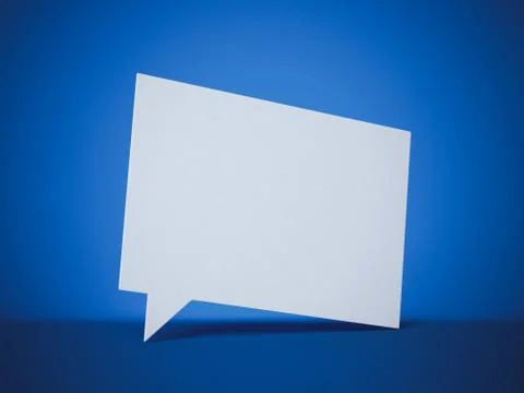 Business card in the shape of speech bubble Illustrazione stock