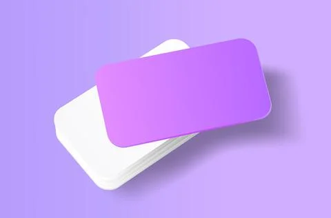 Business Card Stack Corporate Presentation Mockup Template Branding Presentation Stock Illustration