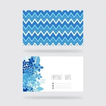 Business card template, design element,  for greeting cards, banners,invitations Illustrazione stock