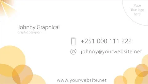 Business card template Stock Illustration