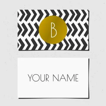 Business Card Template Stock Illustration