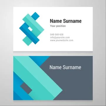 Business card template Ilustração Stock