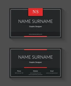 Business Card Template Illustrazione stock