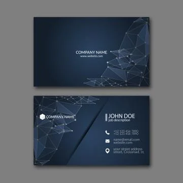 Business Card Template. Stock Illustration