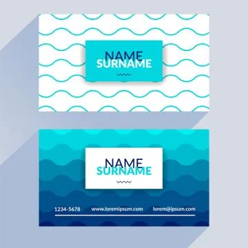 Business card template Stock Illustration