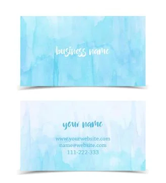 Business Card Template Stock Illustration