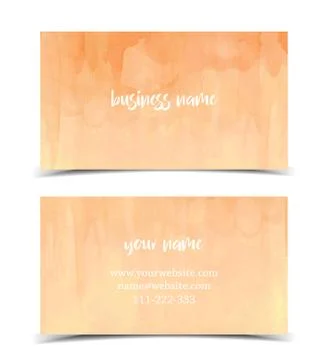 Business Card Template Stock Illustration