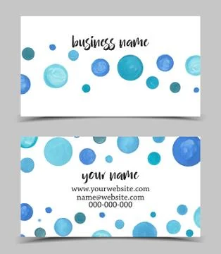 Business Card Template Stock Illustration