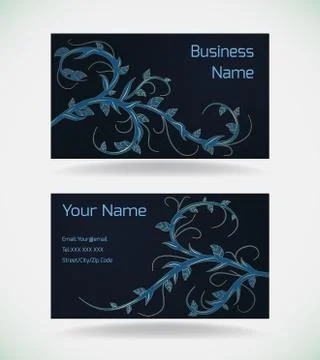 Business Card Template Illustrazione stock