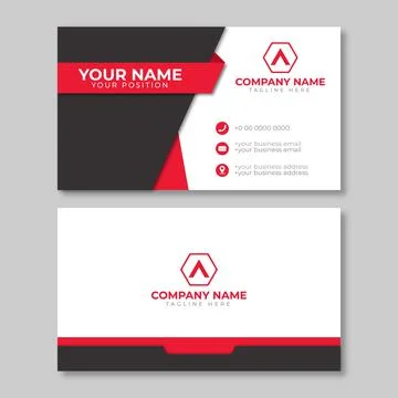 Business card template Stock Illustration