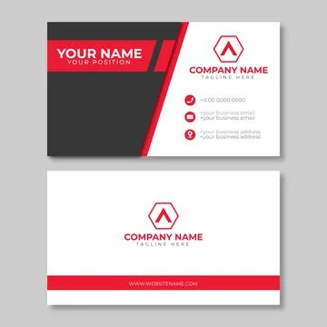 Business card template Stock Illustration