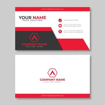 Business card template Stock Illustration