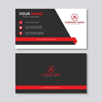 Business card template Stock Illustration