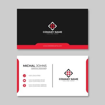 Business card template Stock Illustration