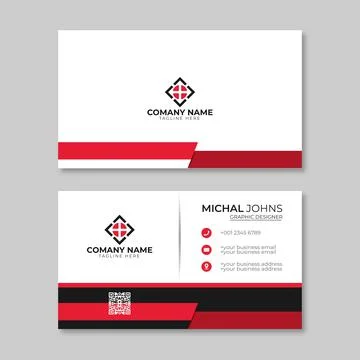 Business card template Stock Illustration