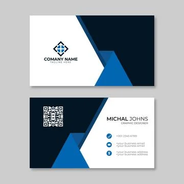 Business card template Stock Illustration