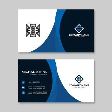 Business card template Stock Illustration