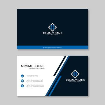 Business card template Stock Illustration