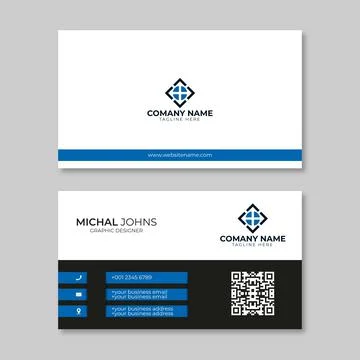 Business card template Stock Illustration