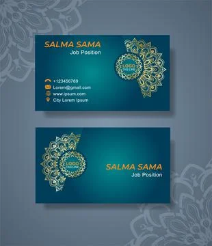Business card template Illustrazione stock