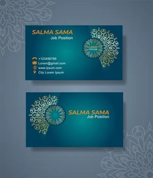 Business card template Stock Illustration