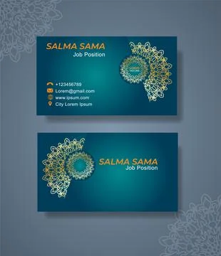 Business card template Stock Illustration