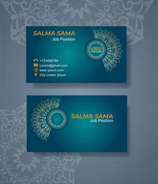 Business card template Stock Illustration