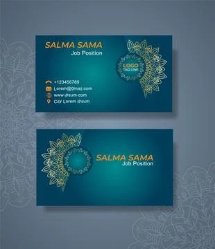 Business card template Stock Illustration