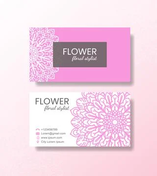 Business card template Stock Illustration