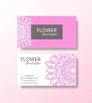 Business card template Stock Illustration