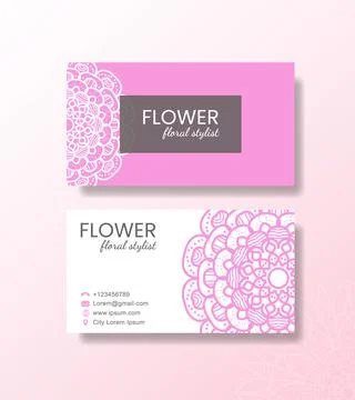 Business card template Stock Illustration