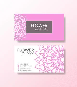 Business card template Stock Illustration