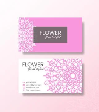 Business card template Stock Illustration