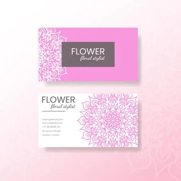 Business card template Stock Illustration