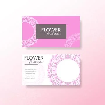 Business card template Illustrazione stock