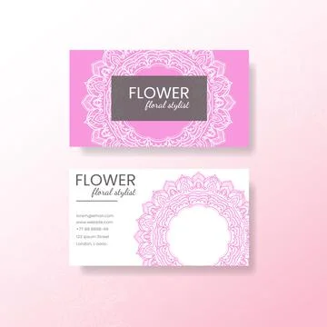 Business card template Stock Illustration
