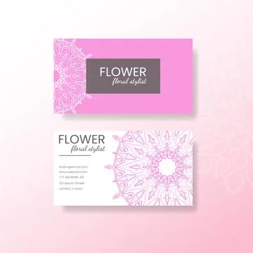 Business card template Stock Illustration