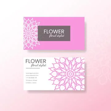 Business card template Stock Illustration