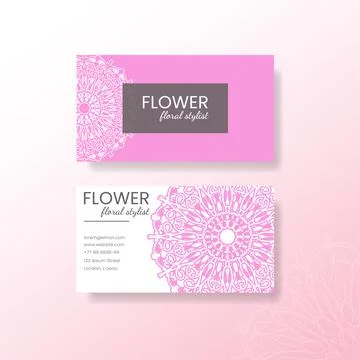 Business card template Stock Illustration