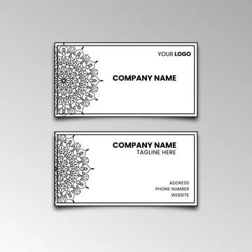 Business card template Stock Illustration