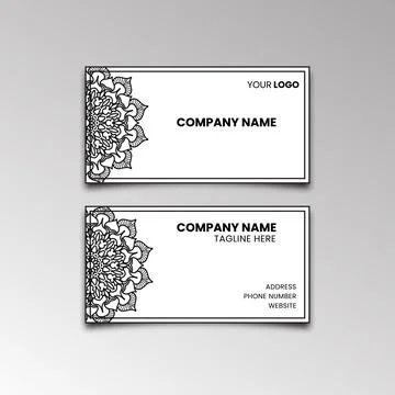 Business card template Illustrazione stock